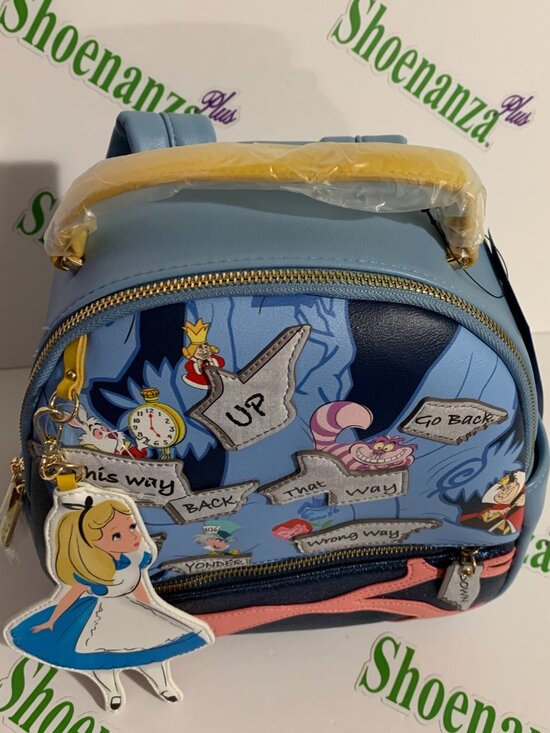 Danielle Nicole Mini Backpack Disney Alice Wonderland Direction Cheshire Cat Bag main image 9
